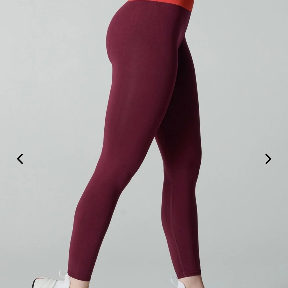 Fabletics x Madeline burgundy high waisted legging